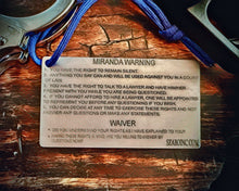 Load image into Gallery viewer, THE FOREVER TITANIUM MIRANDA WARNING CARD